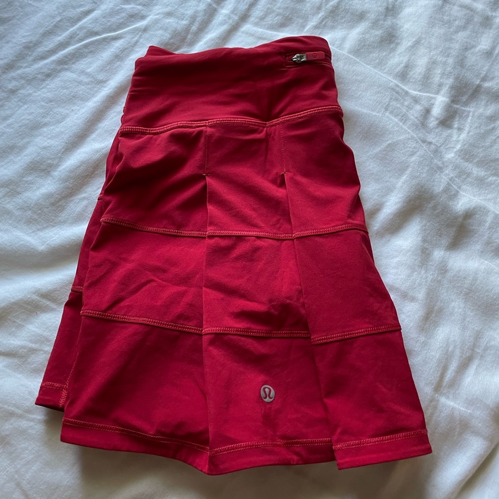 Lululemon Pace Rival *Long (15”) Skirt in Dark Red
